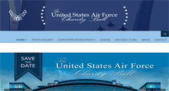 Desktop Screenshot of airforcecharityball.org