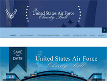 Tablet Screenshot of airforcecharityball.org
